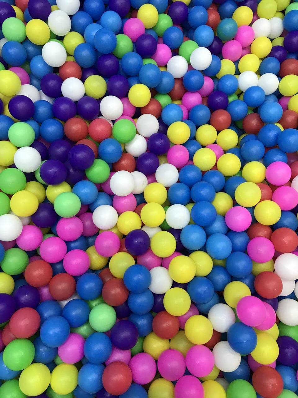A pool filled with multicoloured plastic balls.