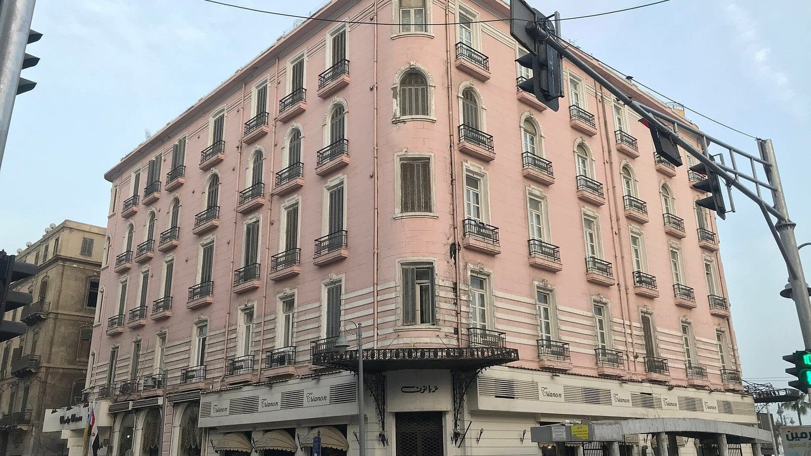 The Metropole hotel on Saad Zaghloul square — the Trianon occupies its ground floor