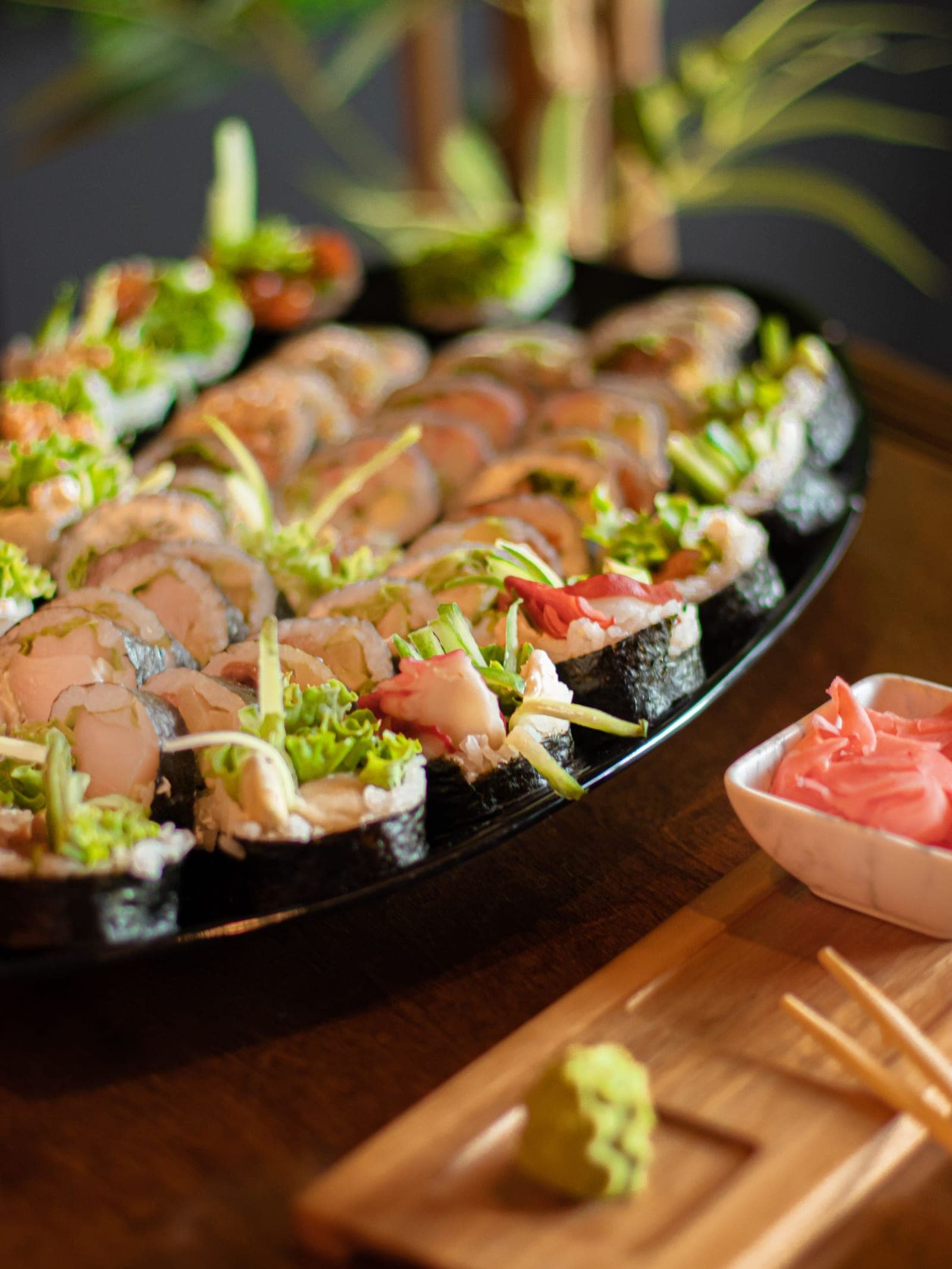 A sushi platter