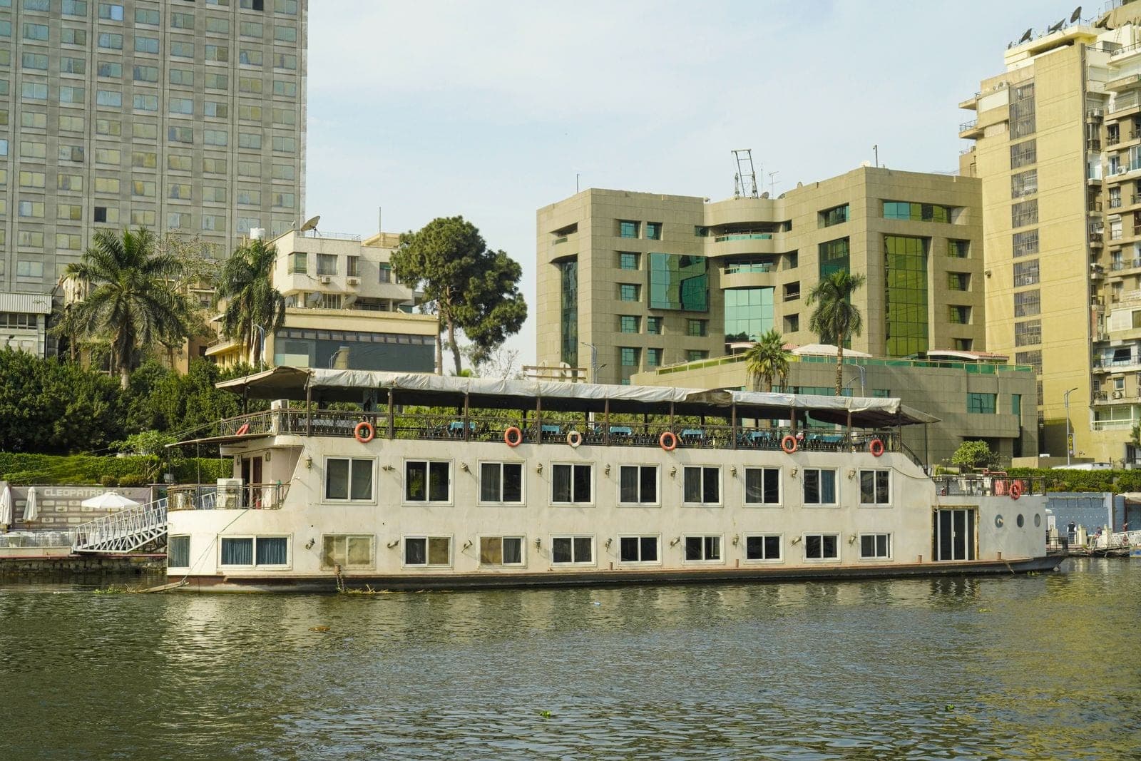 A boat on the Nile in Cairo