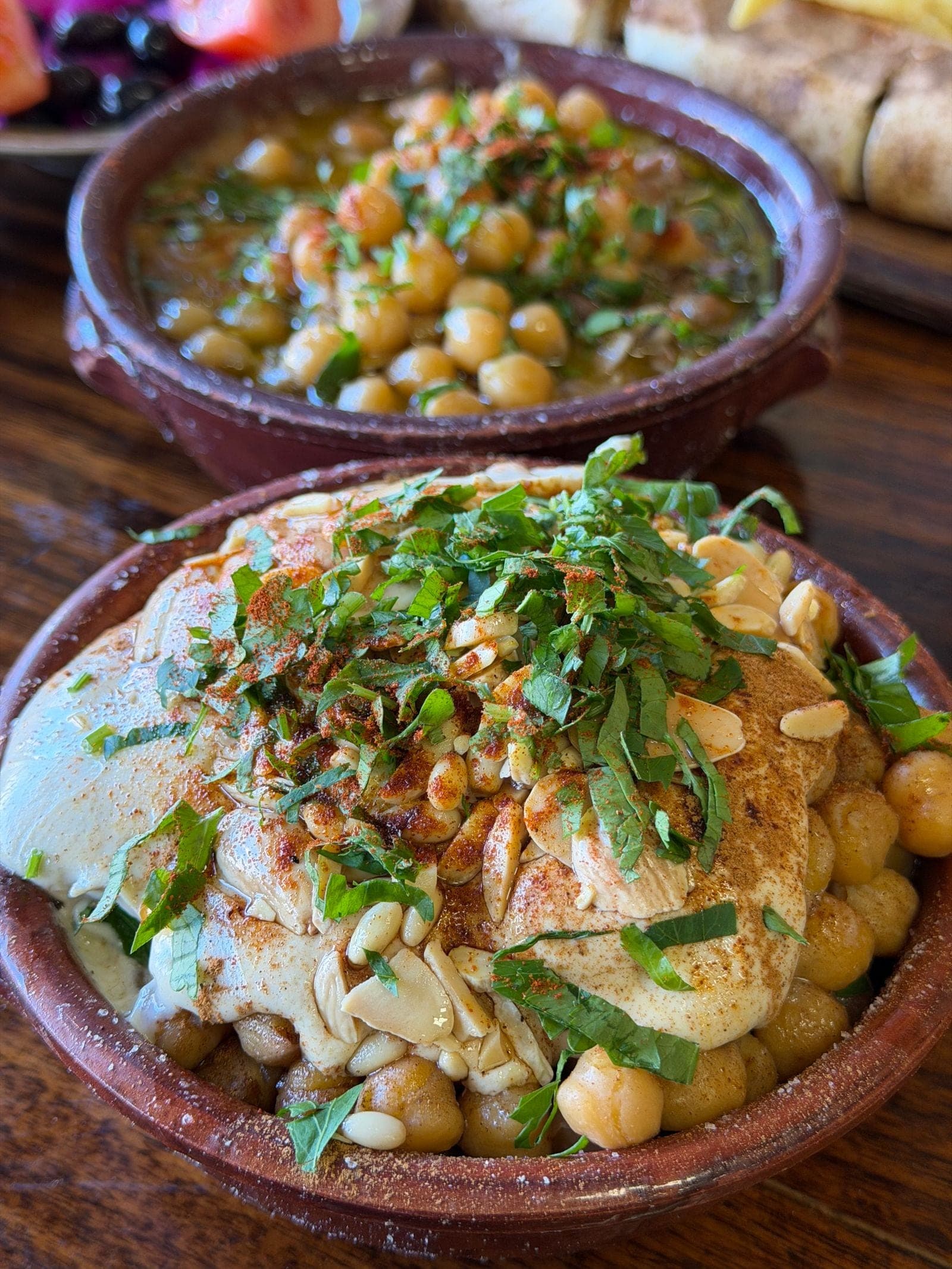 Fatteh with chickpeas