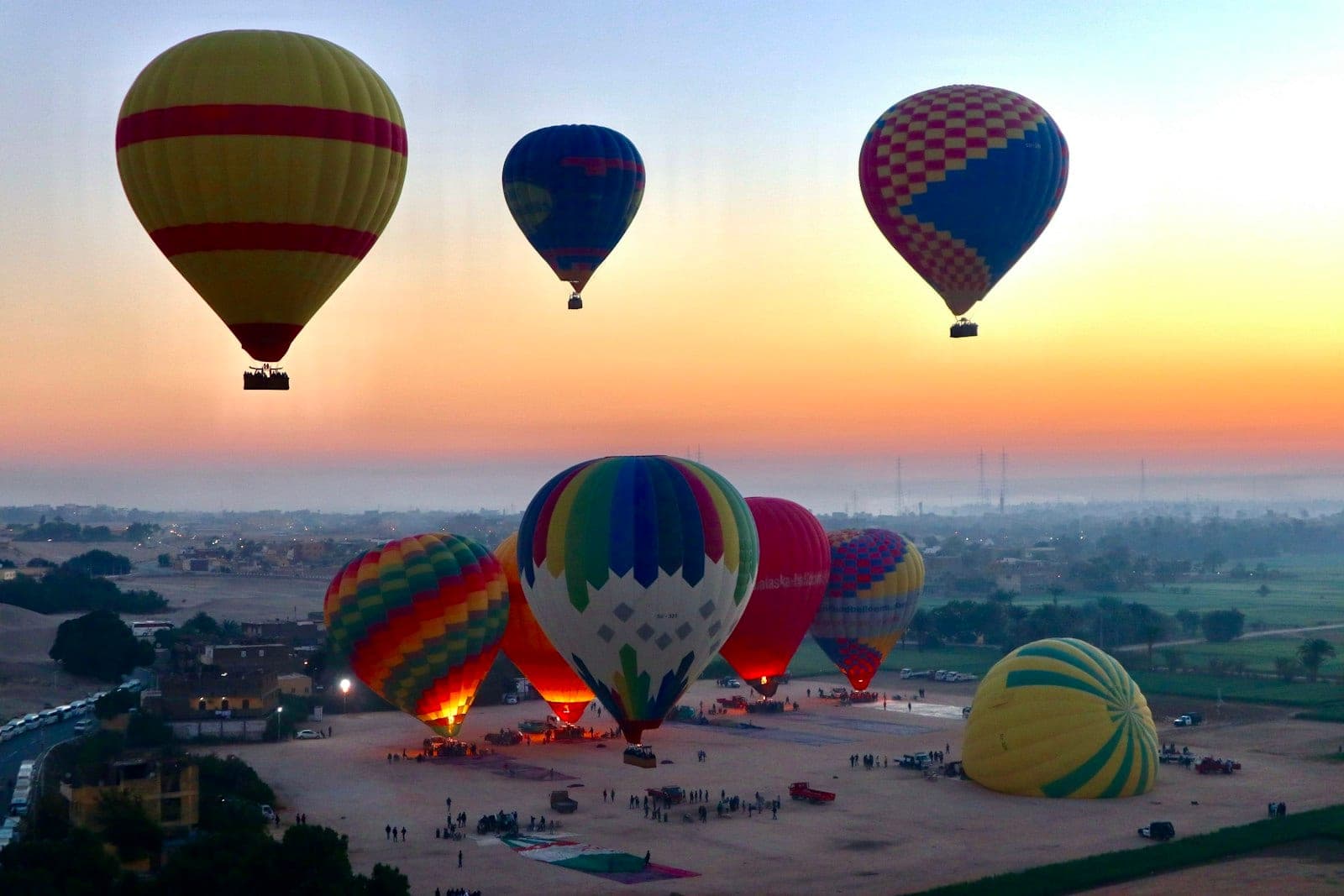 Inflation at dawn: an hour of setup for an hour in the air.